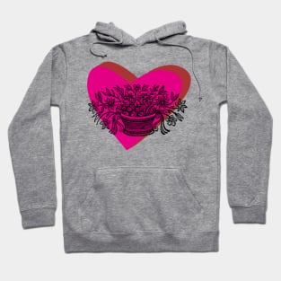 flower in love heart Hoodie